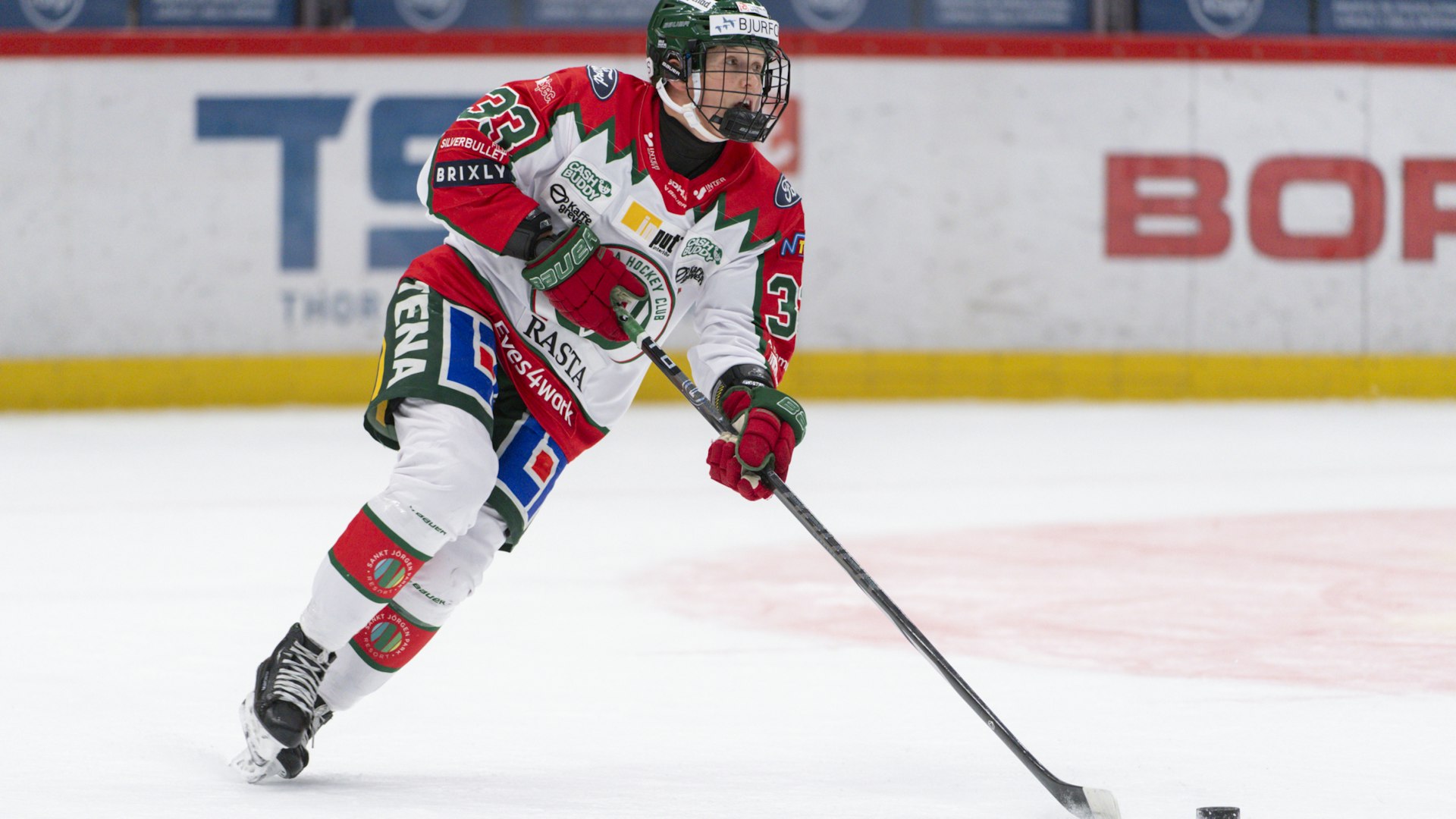 Gävle, SVERIGE - 8 DECEMBER 2023 : Frölundas 33 Michelle Karvinen under matchen i SDHL mellan Brynäs och Frölunda i Monitor ERP Arena den 8 december i Gävle ( Foto: Oscar Larsson / FotoOscar )
Nyckelord Keywords: Ishockey, SDHL, Brynäs, Frölunda, Svenska Spel Damhockeyligan, Monitor ERP Arena, ***Betalbild***