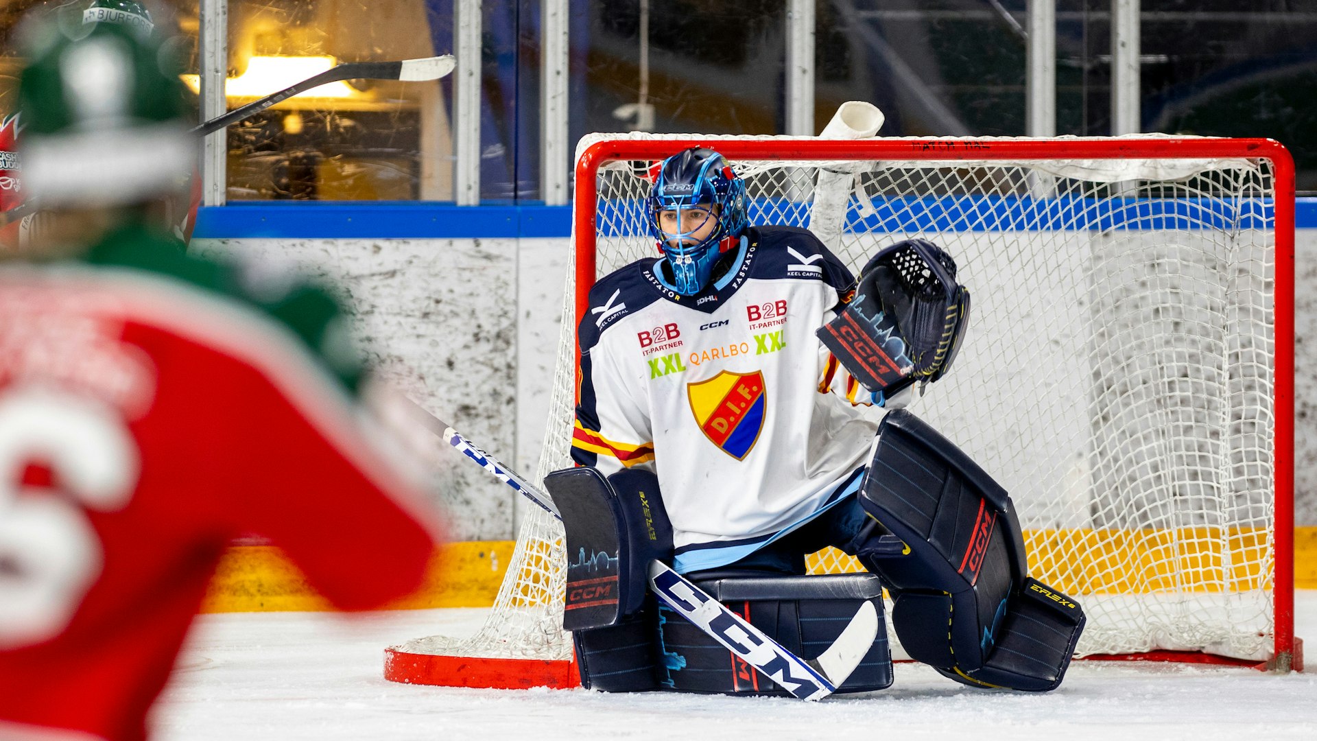 Göteborg, SVERIGE - 25 February 2024 : Djurgårdens målvakt 31 Ida Boman under matchen i SDHL mellan Frölunda och Djurgården i Frölundaborg den 25 February i Göteborg ( Foto: Marco Rimola / Marco Rimola Photography )
Nyckelord Keywords: Ishockey, SDHL, Frölunda, Djurgården Svenska Damhockeyligan *** BETALBILD ***